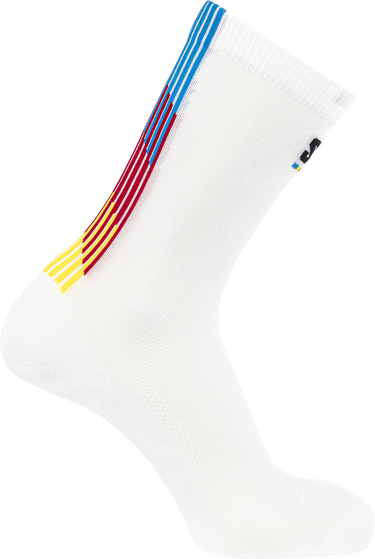 Ponožky Salomon Salomon PULSE RACE FLAG CREW Socks Biela | lc2625-300, 0