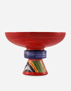 Multicolor Raised Platter Candle Holder