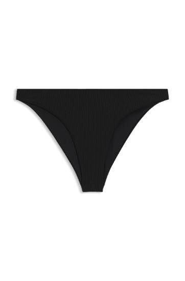 Plavky BOSS Ribbed Bikini Bottoms Čierna | 50545484, 0