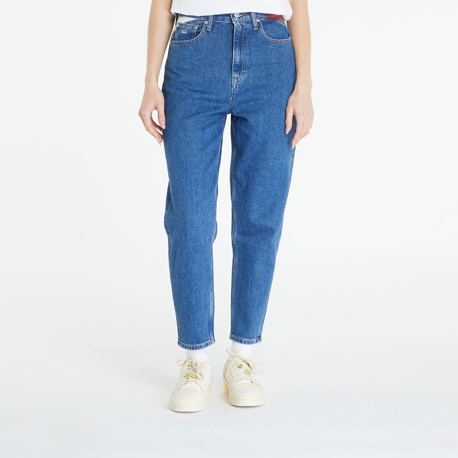 Džínsy Tommy Hilfiger Mom Jean Ultra High Tapered Flag Denim Medium Modrá | DW0DW18572 1A5, 0