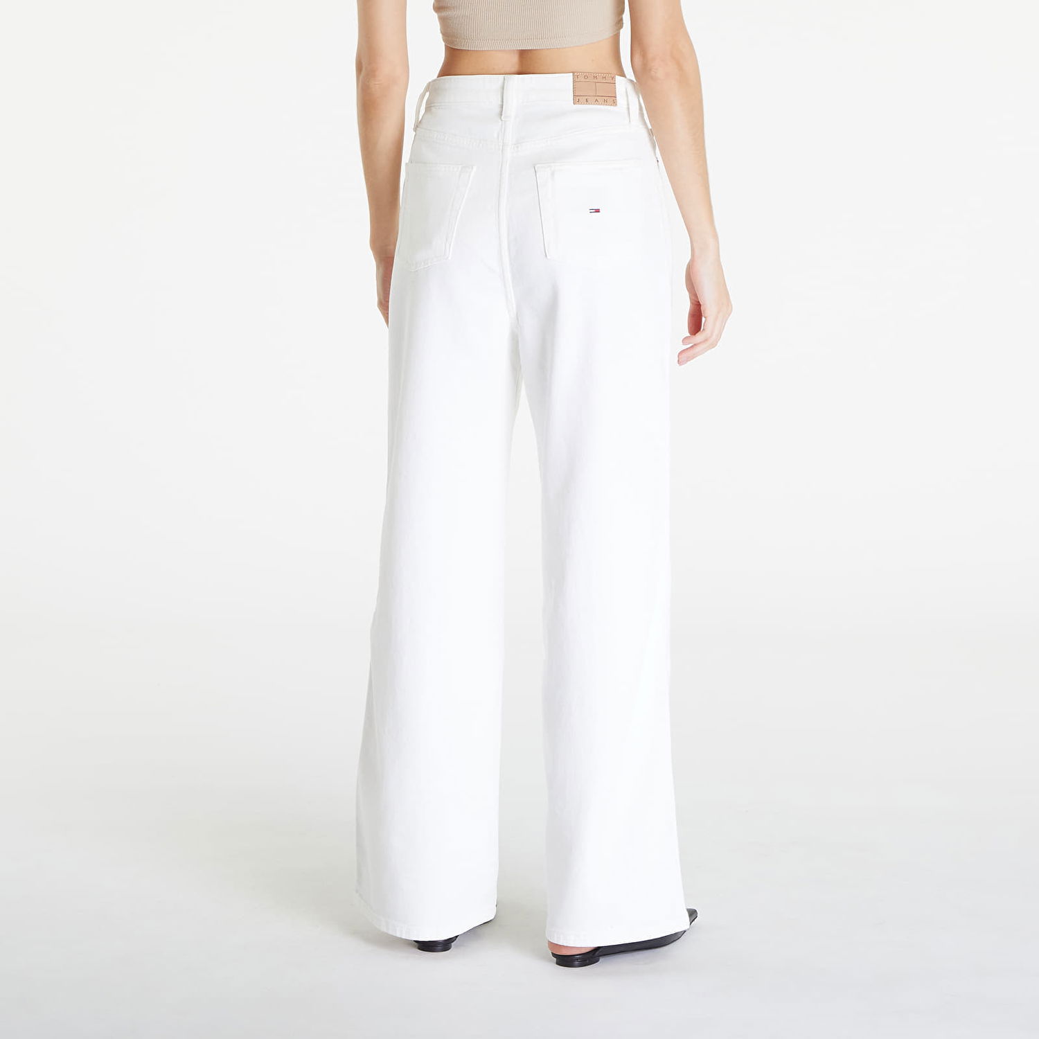 Džínsy Tommy Hilfiger Gmd Claire High Rise Wide Jeans White Biela | DW0DW17766 YBH, 1