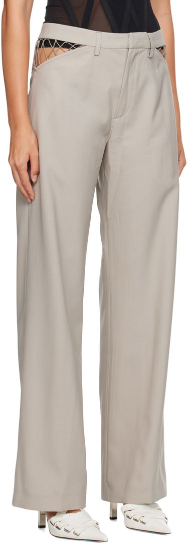 Nohavice Dion Lee Picot Detail High-Waisted Trousers Čierna | C2151P23, 4
