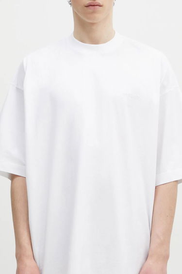 Tričko VETEMENTS Embroidered Logo Oversized T-Shirt Biela | UA66TR765W, 4