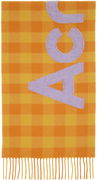 Orange Check Scarf