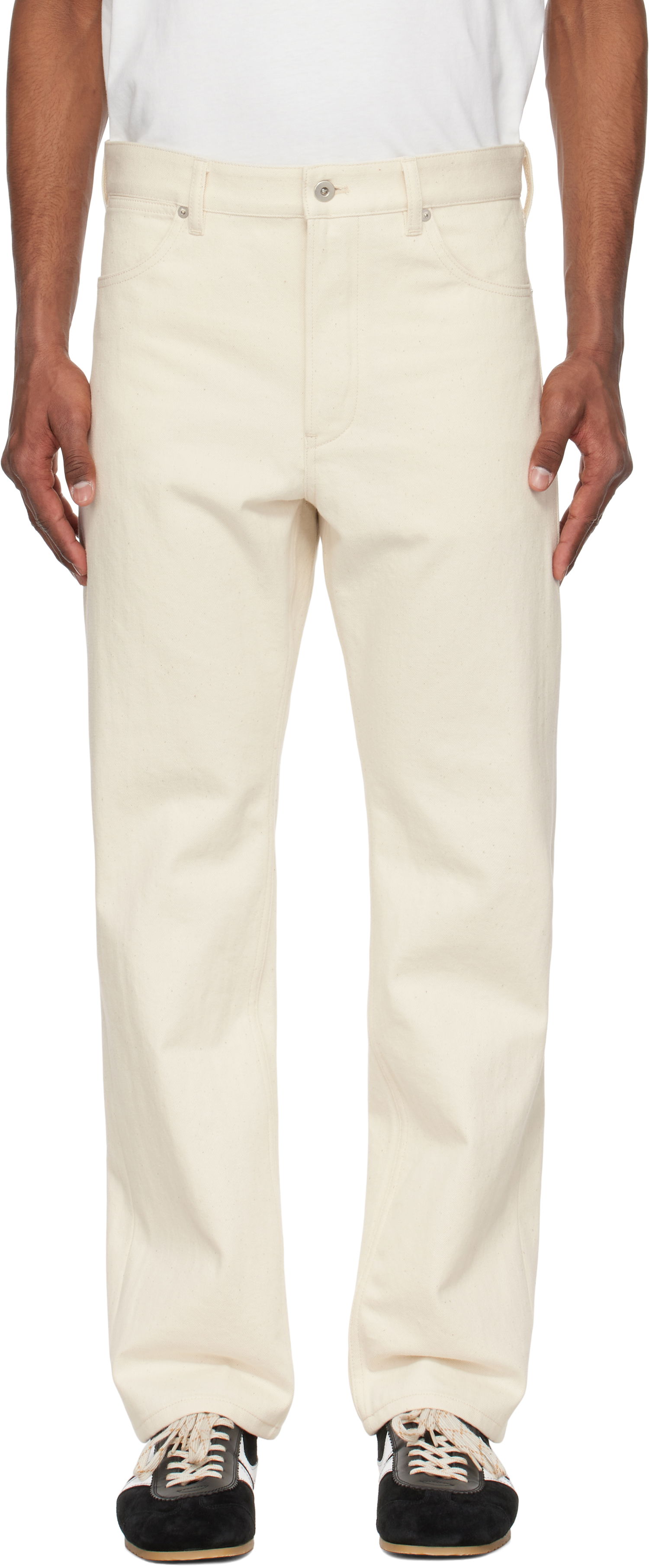 Nohavice Jil Sander Jil Sander Selvage Jeans Béžová | J47KA0266_J46545, 0