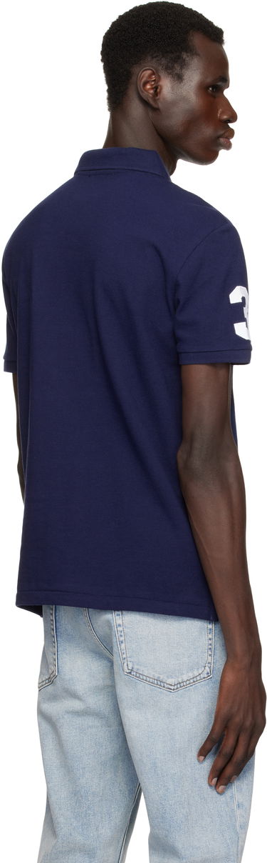 Polo tričko Polo by Ralph Lauren Ralph Lauren Custom Slim Fit Big Pony Mesh Polo Navy | 710688969004, 2