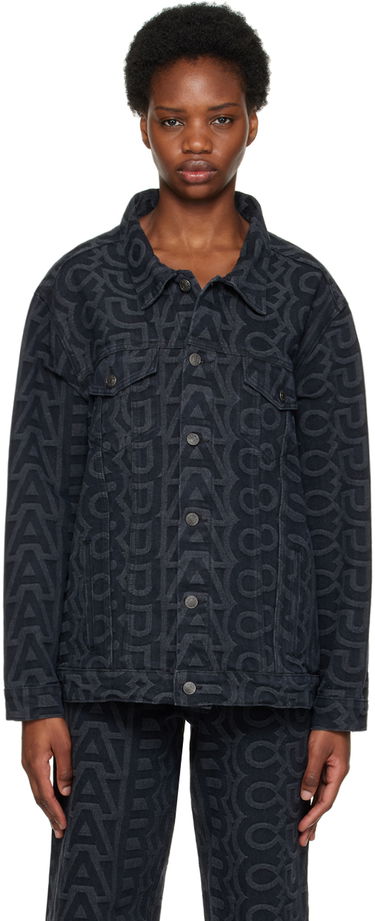 Bunda Marc Jacobs Marc Jacobs 'The Monogram' Denim Jacket Čierna | D209C14RE22, 0
