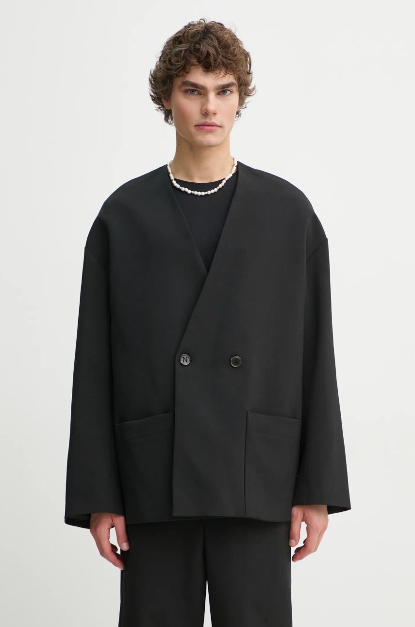 Bunda Nanushka Nanushka CEDRIC Wool Blend Blazer Čierna | NM24FWJK24499, 0