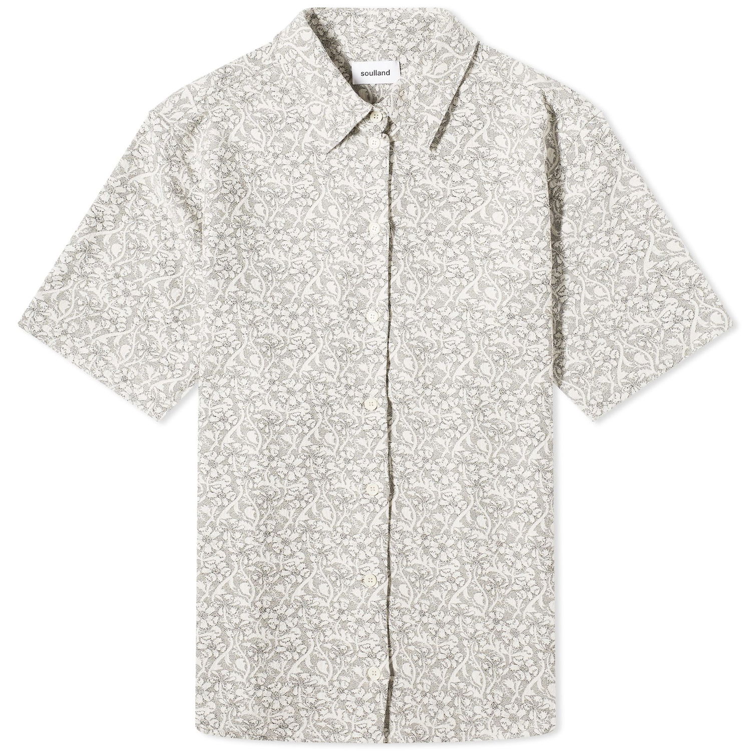 Košeľa Soulland Jodie Sleeved Floral Šedá | 41032-1268-WHB, 0