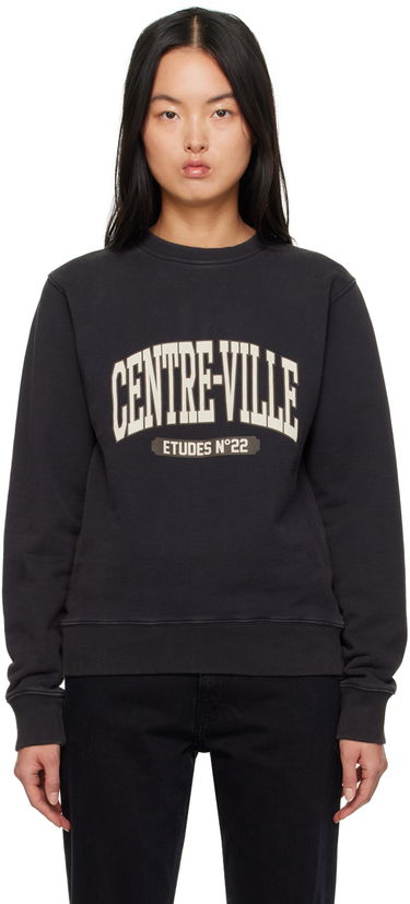 Mikina Études Études Story Centre-Ville Sweatshirt Čierna | H23MM205A01595, 0