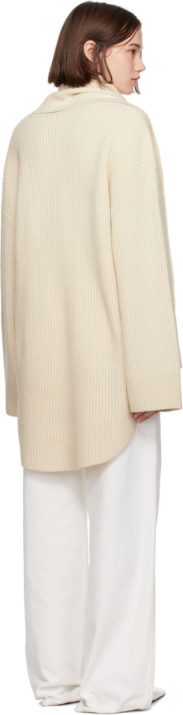 Sveter TOTEME TOTEME Long Scarf Knit Sweater Béžová | 244-WRT0364-YA0007, 2
