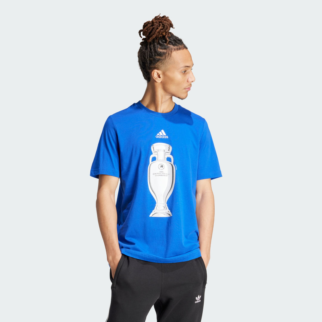 Tričko adidas Performance Official Emblem Trophy Modrá | IT9295, 0