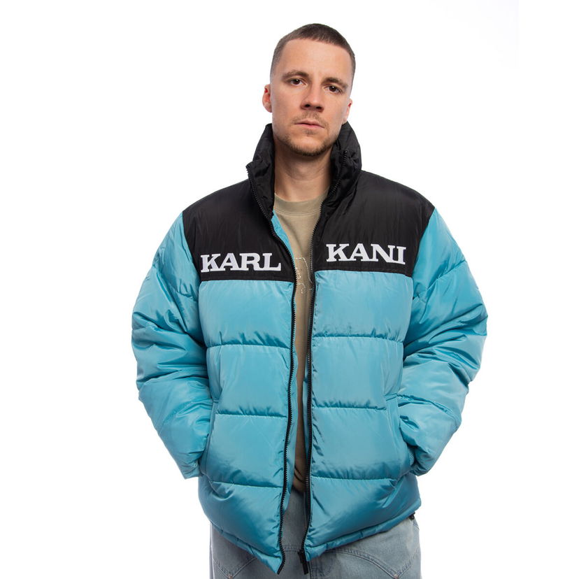 Prešívaná bunda Karl Kani Karl Kani Retro Essential Puffer Jacket Modrá | PD00007604