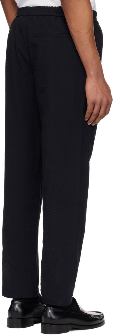 Nohavice A.P.C. A.P.C. Joaquin Textured Straight-Leg Trousers Čierna | COGXU-H08454, 2