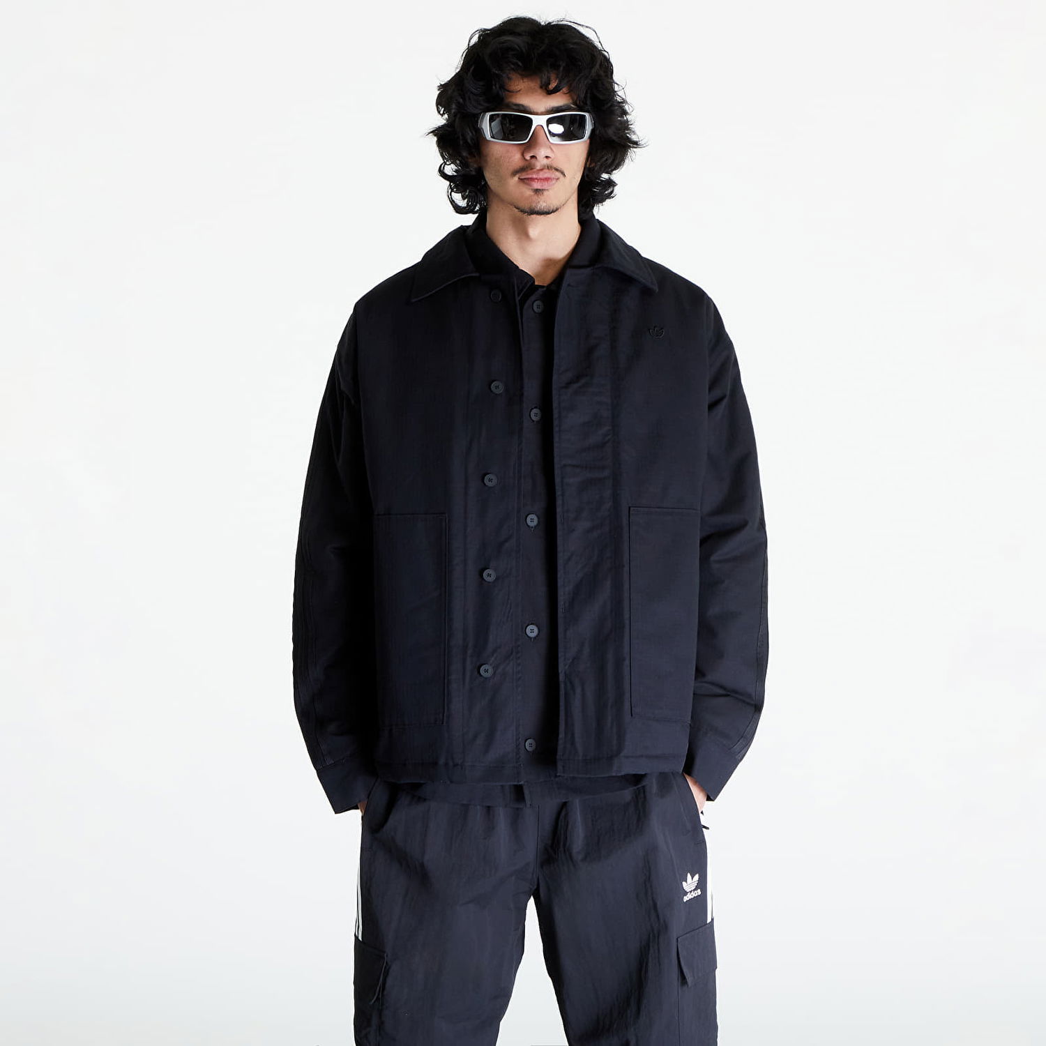 Bunda adidas Originals Men's jacket adidas Premium Essentials+ Full Zip Jacket Black Čierna | IR7736, 0