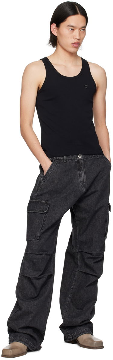 Cargo nohavice Coperni Coperni Relaxed Fit Cargo Denim Jeans Čierna | COPP40852MEN, 3
