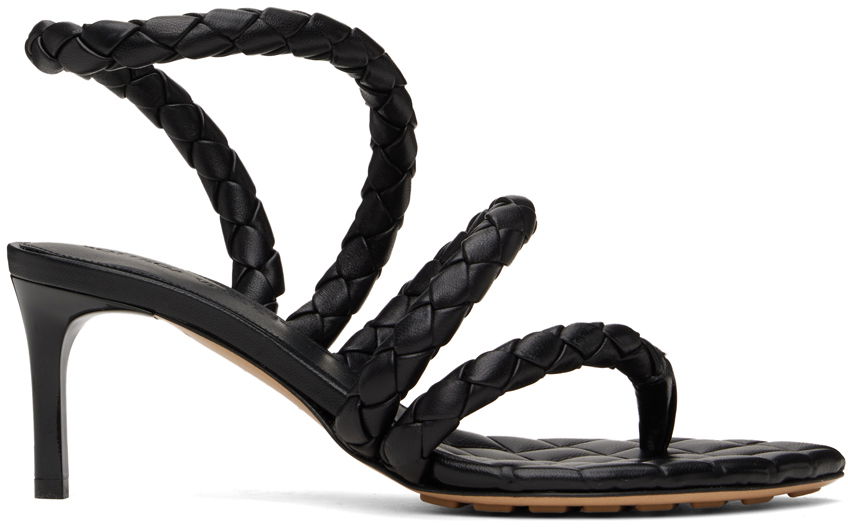 Tenisky a topánky Bottega Veneta Leaf Heeled Sandals Čierna | 786915 V3Y50, 0