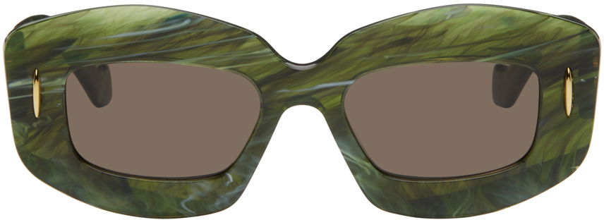 Slnečné okuliare Loewe Green Screen Sunglasses Zelené | LW40114I 192337138478, 0