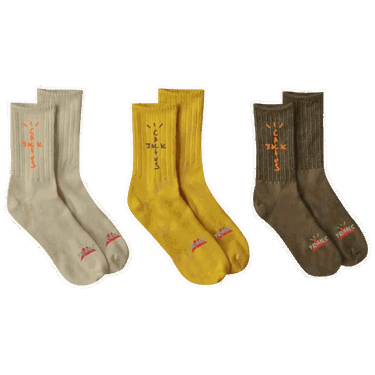 Spodná bielizeň a ponožky Cactus Jack by Travis Scott Cactus Trails Hiking Socks Pack Rôznofarebný | CJNT AS25 BROW, 0