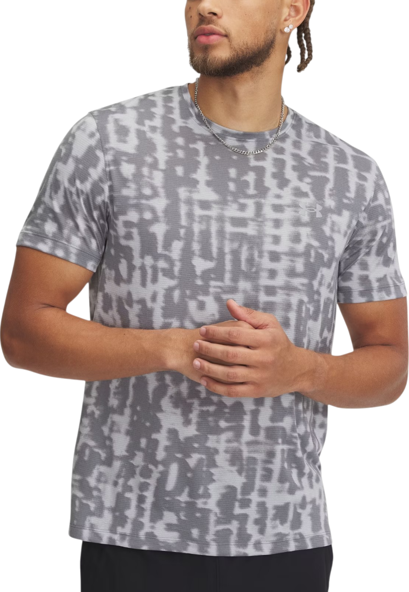 Tričko Under Armour Under Armour UA Launch Printed Short Sleeve T-Shirt Šedá | 1389687-011, 0