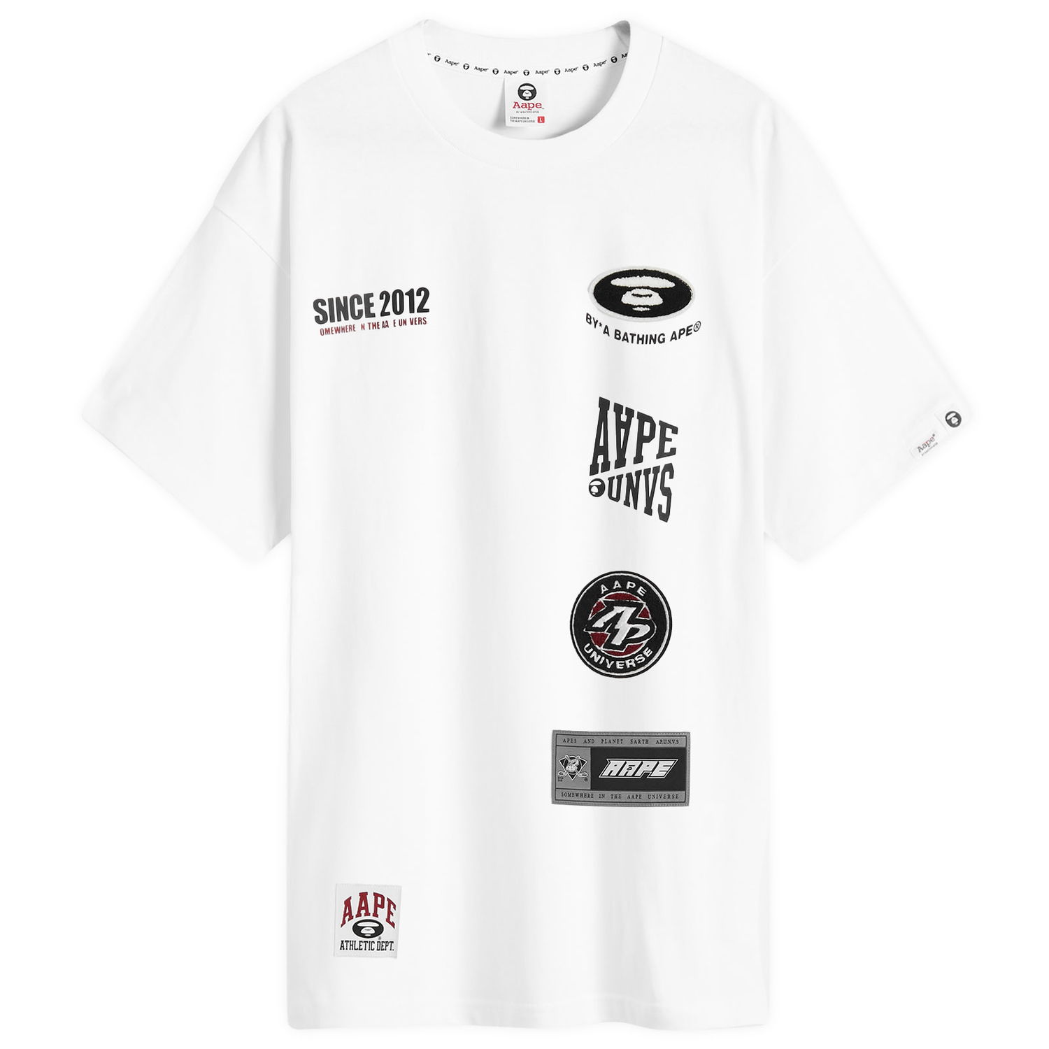 Tričko AAPE by A Bathing Ape AAPE Ice Hockey T-Shirt, Size Large Biela | AAPTEM1566XXNWHX, 0
