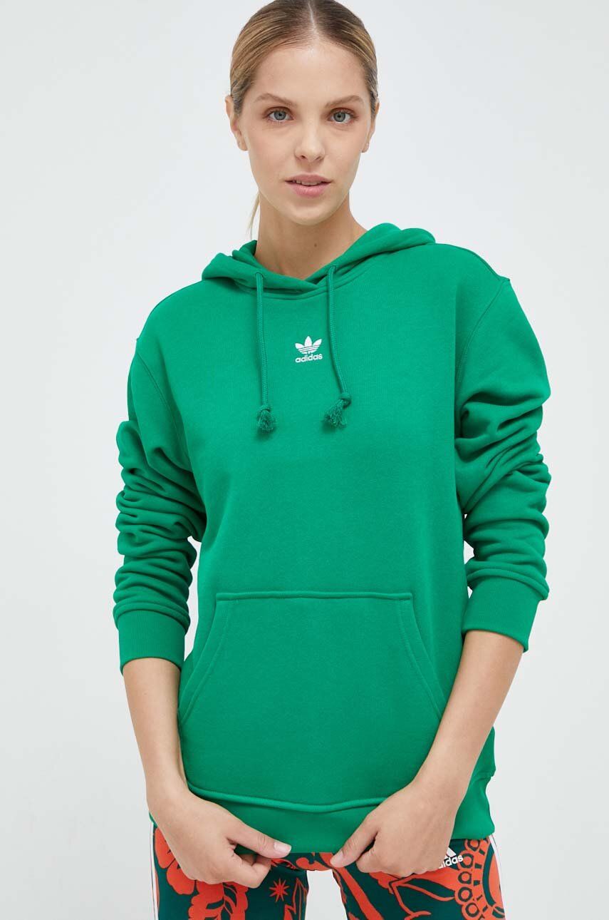 Mikina adidas Originals Adicolor Essentials Regular Hoodie Zelené | IJ9762, 0