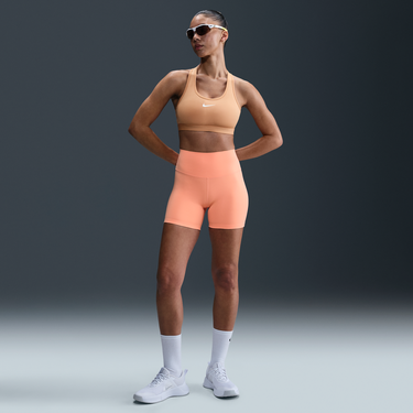 Šortky Nike Nike One High-Waisted 5" Bike Shorts Oranžová | FN3211-844, 4