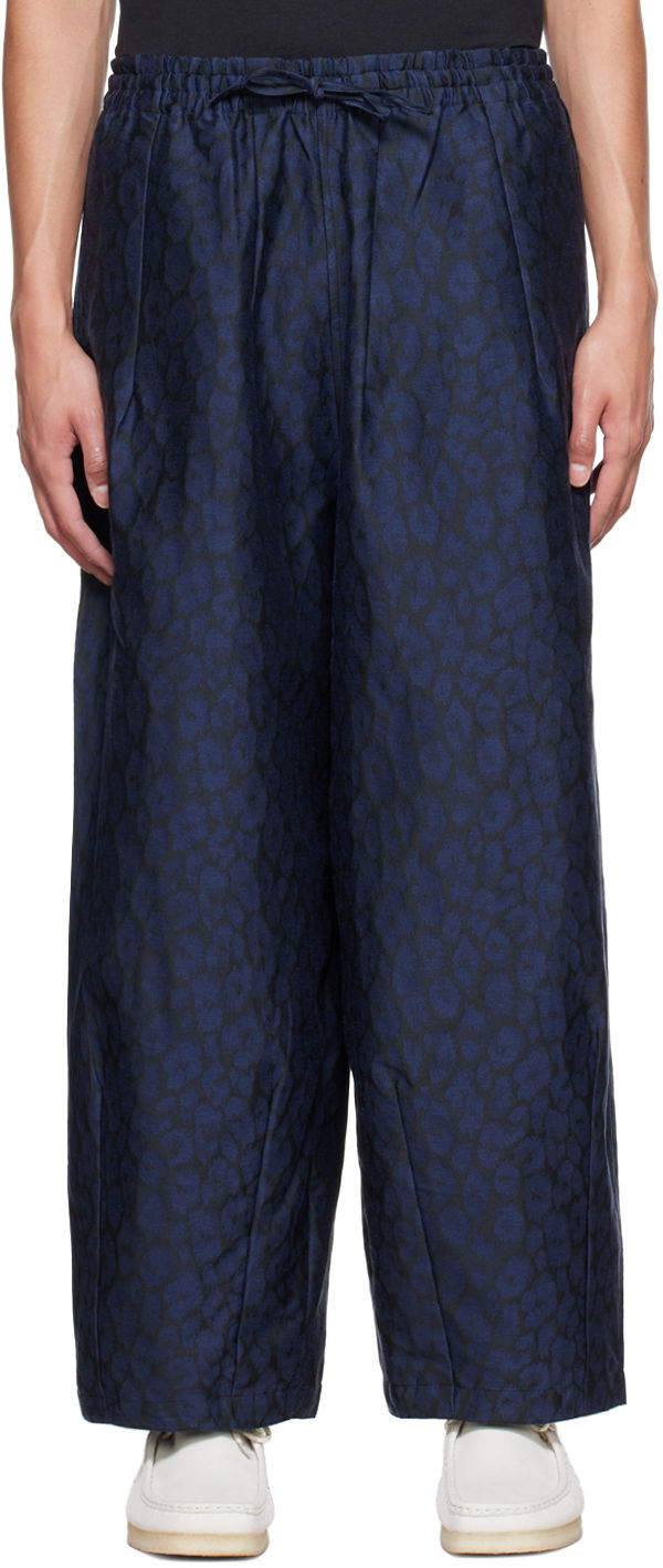 Nohavice Needles NEEDLES Print Trousers Modrá | LQ197, 0