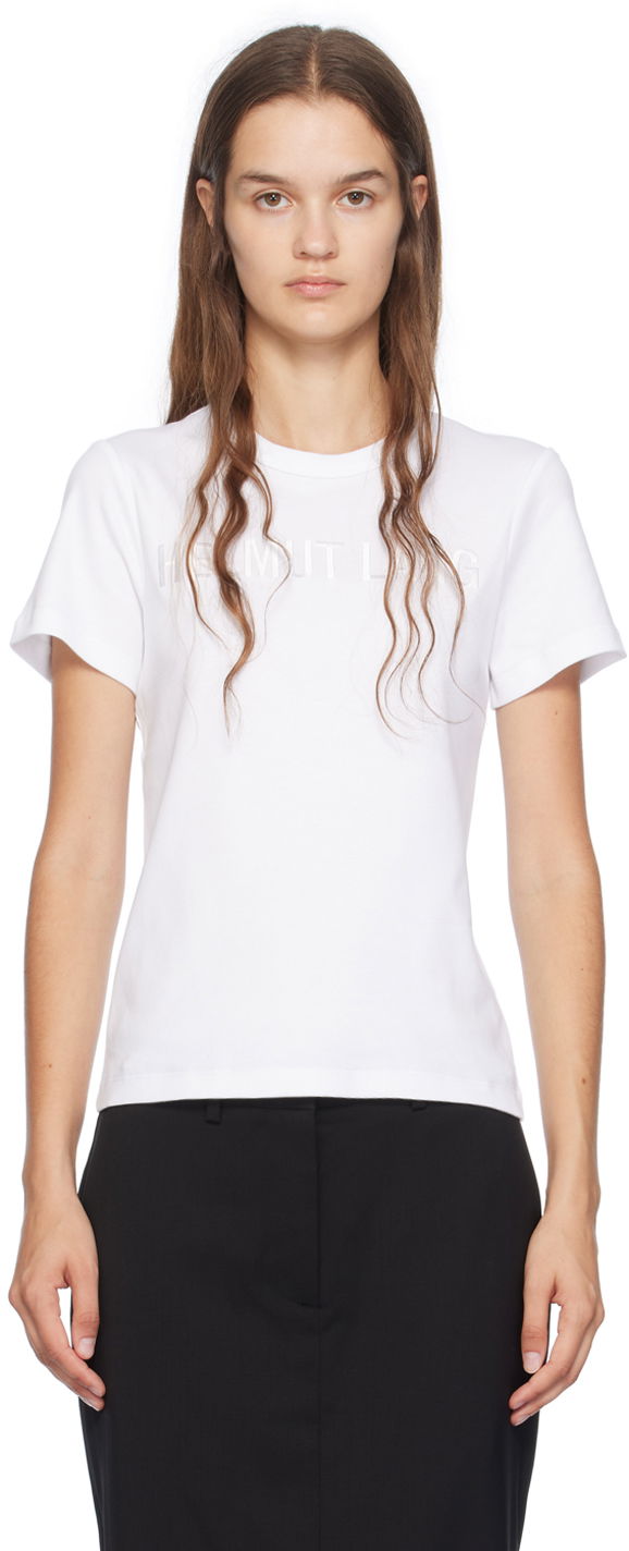 Tričko Helmut Lang Slim Logo T-Shirt Biela | O06HW505, 0