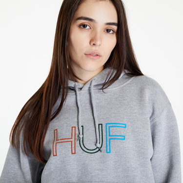 Mikina HUF Logo Hoodie Šedá | WPF0017 GYHTR, 4