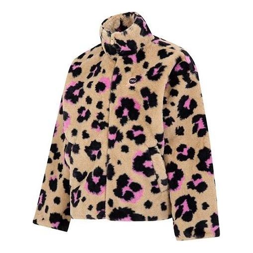 Bunda adidas Originals Neo VBE Leopard Print Faux Fur Jacket Béžová | HN2366