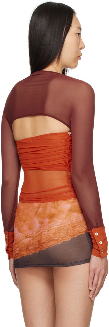 Tričko Miaou Miaou Iris Long Sleeve Top Oranžová | 7112PM2CRR, 2