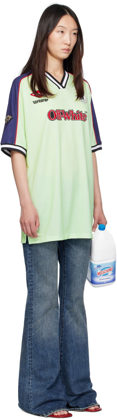 Tričko Off-White Off-White Soccer T-Shirt Zelené | OWDH008S25JER0011427, 1