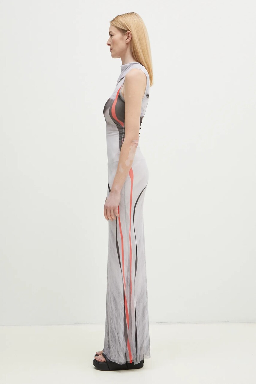 Šaty Ottolinger Ottolinger Mesh Maxi Dress Šedá | 101.500301.02, 1