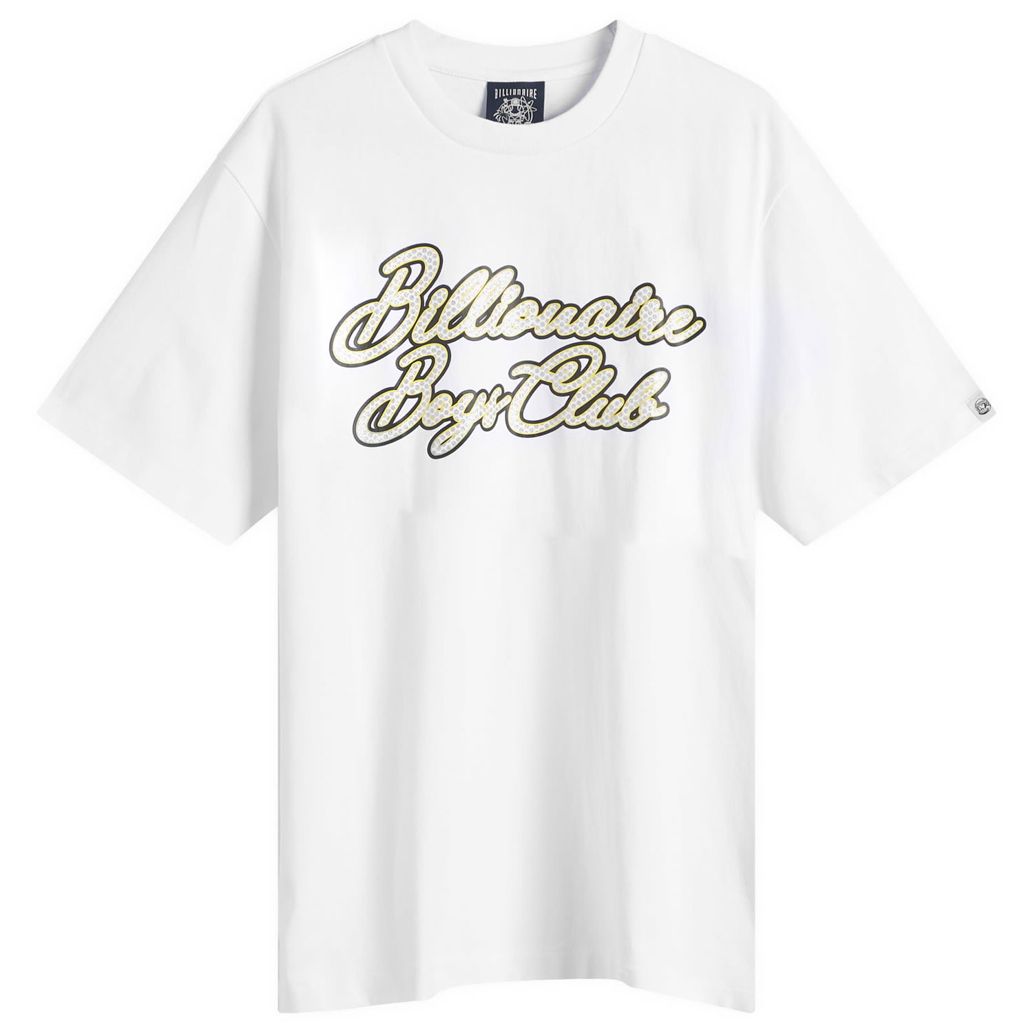 Tričko BILLIONAIRE BOYS CLUB Diamond Script Logo T-Shirt, Size Large Biela | B25162-WHT, 1