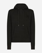Dolce & Gabbana Wool and Silk Hoodie with DG Patch