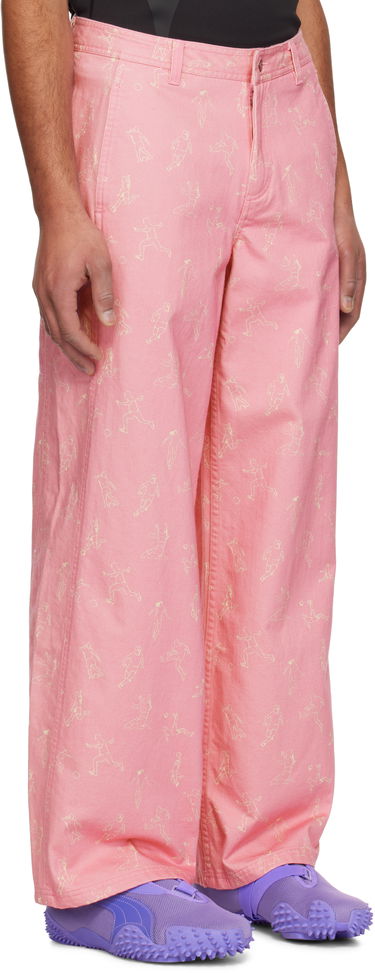 Nohavice KidSuper KidSuper x PUMA Doodle Pants Ružová | 62670748, 1