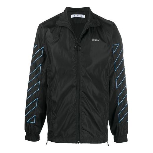 Vetrovka Off-White Diagonal Stripes Zipper Jacket Čierna | OMEA233F20FAB0011040, 0