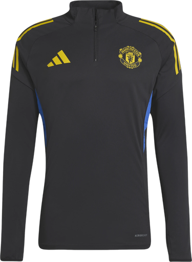 Mikina adidas Originals Manchester United AEROREADY Quarter-Zip Long-Sleeve Training Top 2025/26 Čierna | jp3143, 2