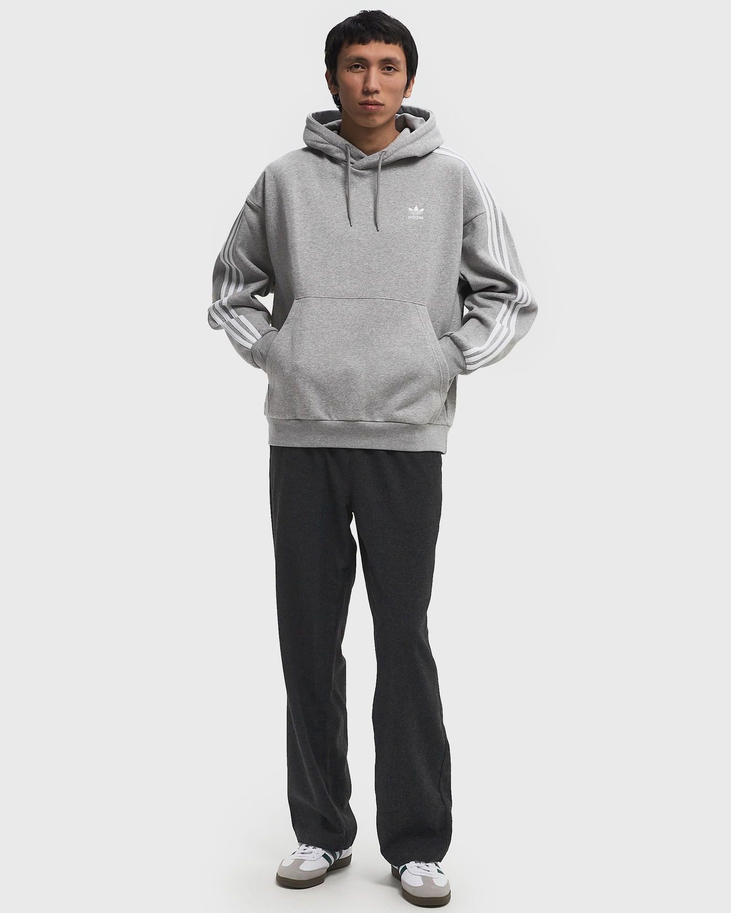 Mikina adidas Originals Baggy Hoodie Šedá | JP1076, 1
