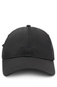 Hugo Taffeta Cap with Jacquard Ribbon Closure