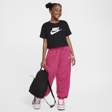 Crop Top Nike Nike Sportswear Cropped T-Shirt Čierna | FZ5548-010, 3