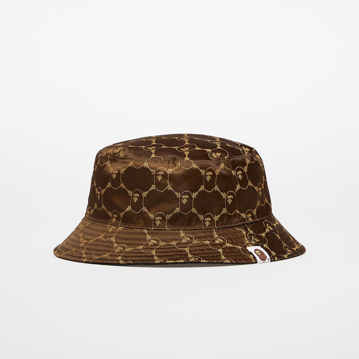 Klobúk BAPE A BATHING APE College Monogram Reversible Bucket Hat Hnedá | 001HTL301305MBLK, 0