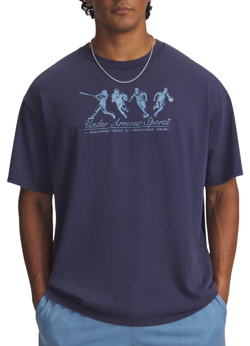 Tričko Under Armour Athletes Sports Graphic Short Sleeve T-Shirt Navy | 6004936-403