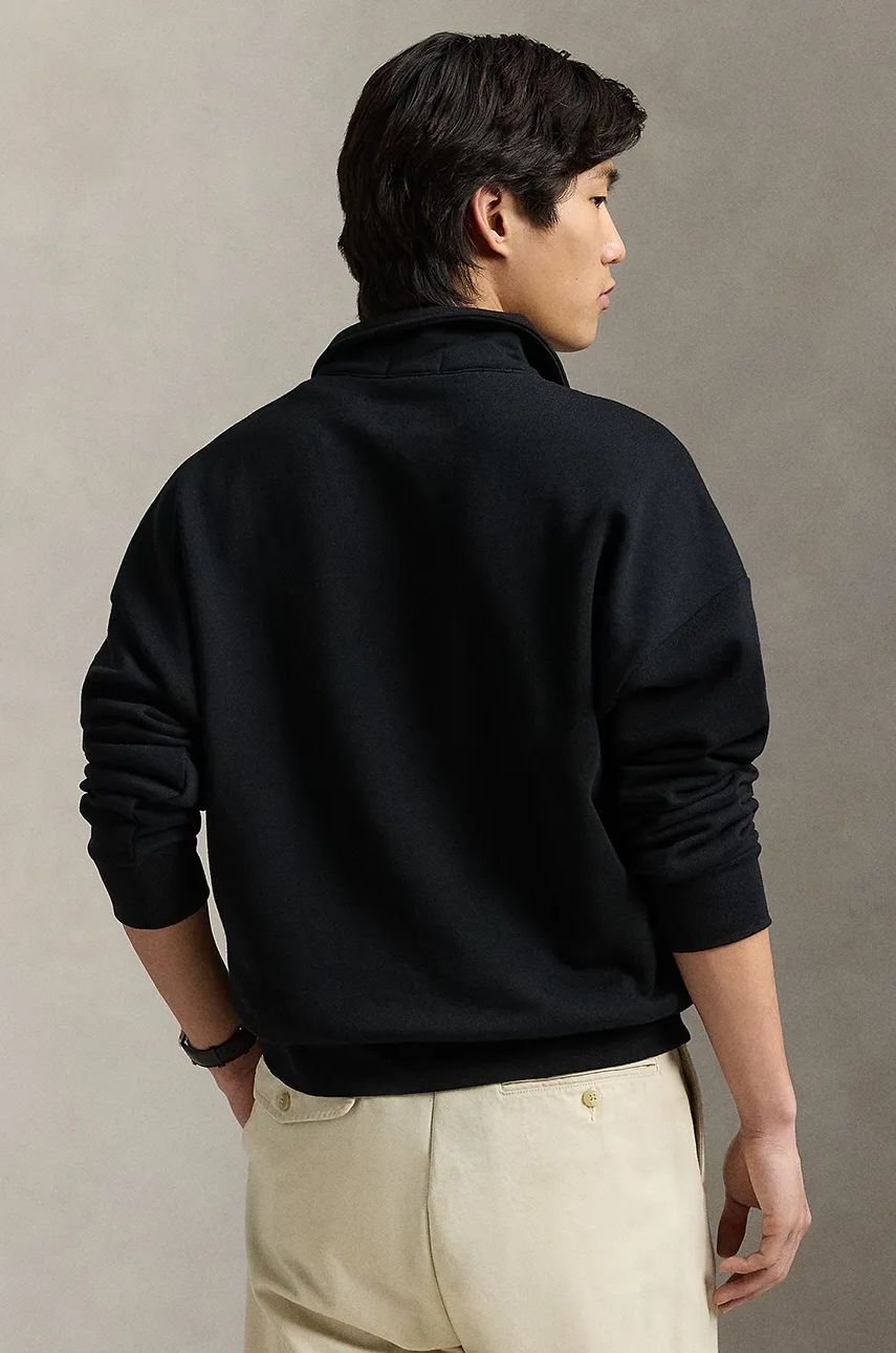 Mikina Polo by Ralph Lauren Black Quarter-Zip Sweatshirt Čierna | 710961601, 1