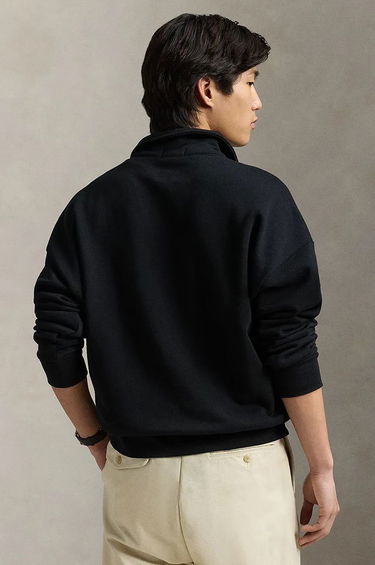 Mikina Polo by Ralph Lauren Black Quarter-Zip Sweatshirt Čierna | 710961601, 1