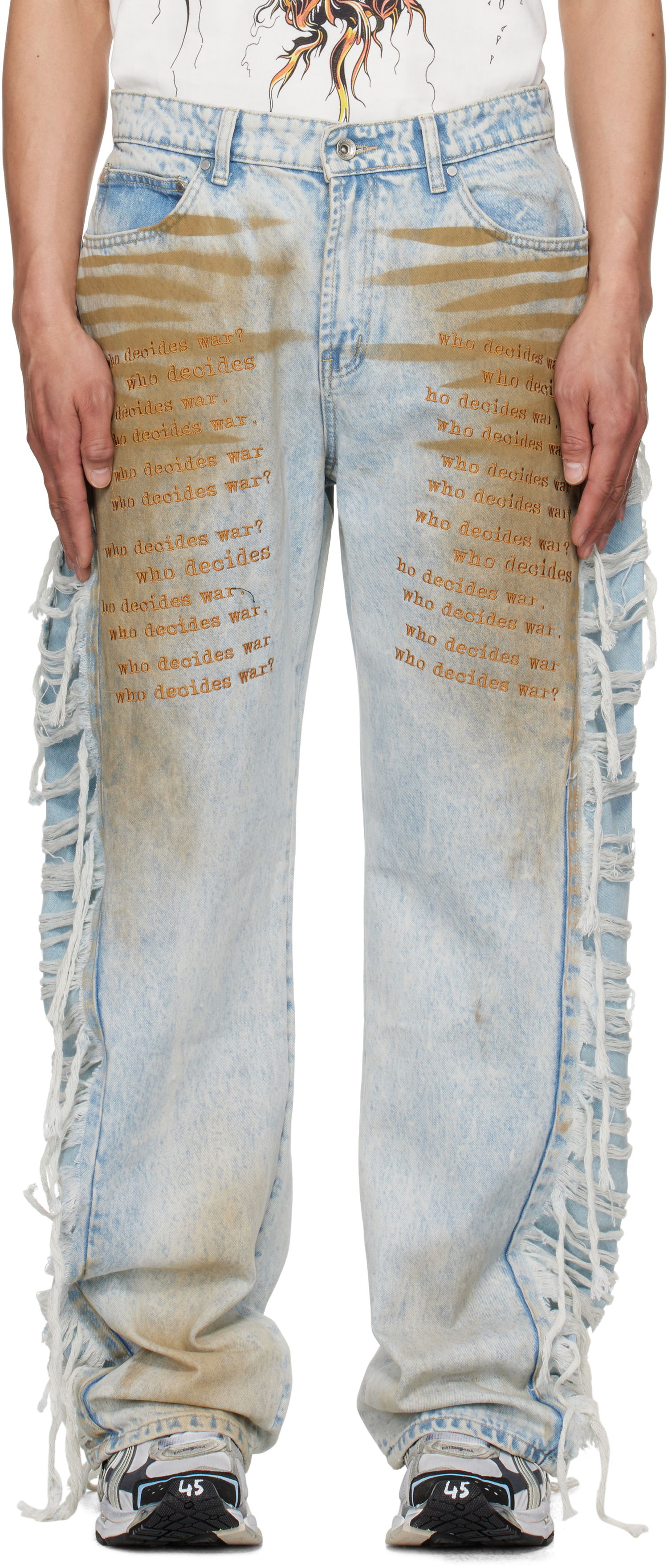 Džínsy Who Decides War Who Decides War Mechanic Ultra Flare Denim Jeans Modrá | 1120850009SS25, 0