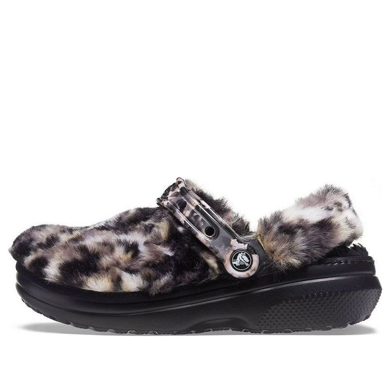 Tenisky a topánky Crocs Classic Fur Sure 'Lined Animal Oreo' Clogs Čierna | 207303-0C4