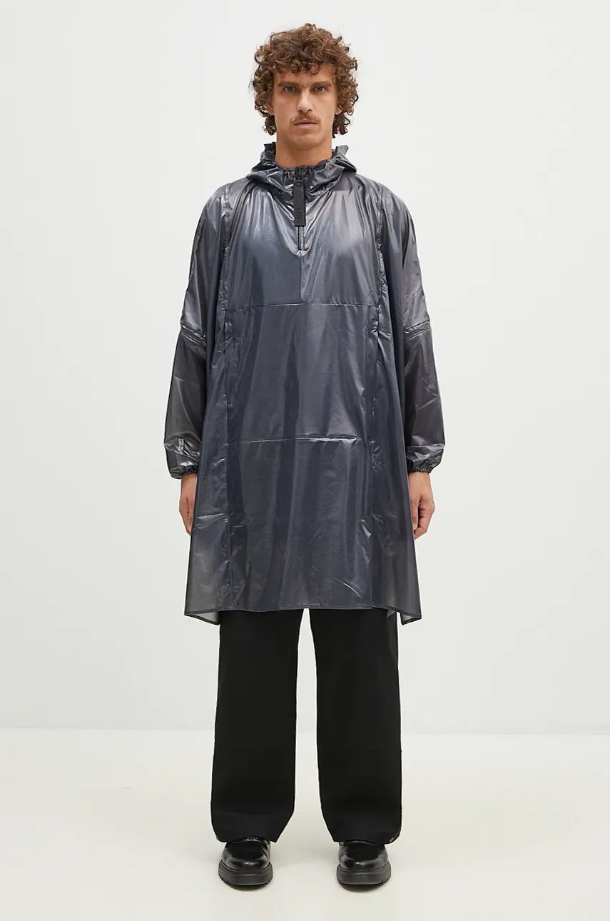 Vetrovka Rains Long Ultralight Anorak 18810 Čierna | 18810.BLACK, 0