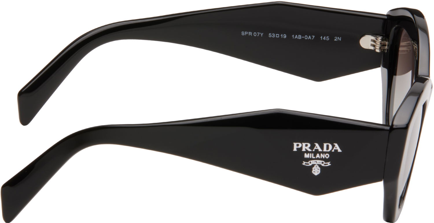 Slnečné okuliare Prada Round Cat Eye Sunglasses Čierna | 0PR 07YS 8056597517386, 1